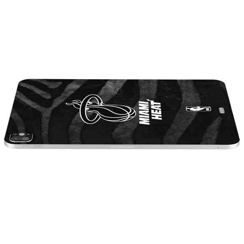NBA Miami Heat Black Animal Print iPad Pro 13in M4 (2024) Skin