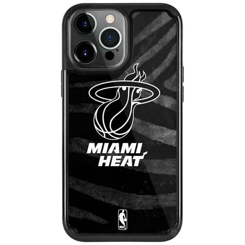NBA Miami Heat Black Animal Print iPhone Cases
