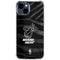 NBA Miami Heat Black Animal Print iPhone 15 Clear Case
