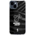 NBA Miami Heat Black Animal Print iPhone 15 Clear Case