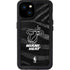 NBA Miami Heat Black Animal Print iPhone 15 Plus Waterproof Case