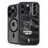 NBA Miami Heat Black Animal Print iPhone 15 Pro Max Kickstand Case