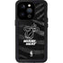 NBA Miami Heat Black Animal Print iPhone 15 Pro Waterproof Case