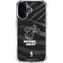 NBA Miami Heat Black Animal Print iPhone 16 Clear Case