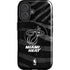NBA Miami Heat Black Animal Print iPhone 16 Magsafe Impact Case