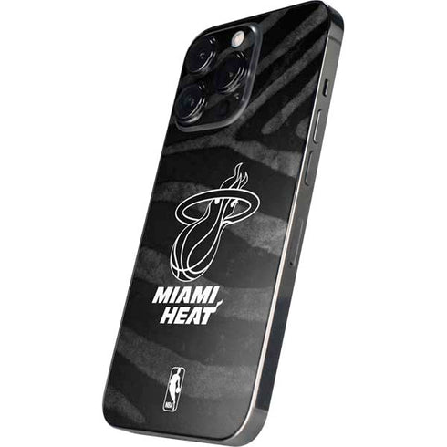 NBA Miami Heat Black Animal Print iPhone 16 Pro Skin