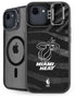 NBA Miami Heat Black Animal Print iPhone 16e Kickstand Case