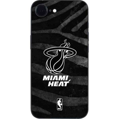 NBA Miami Heat Black Animal Print iPhone 16e Skin