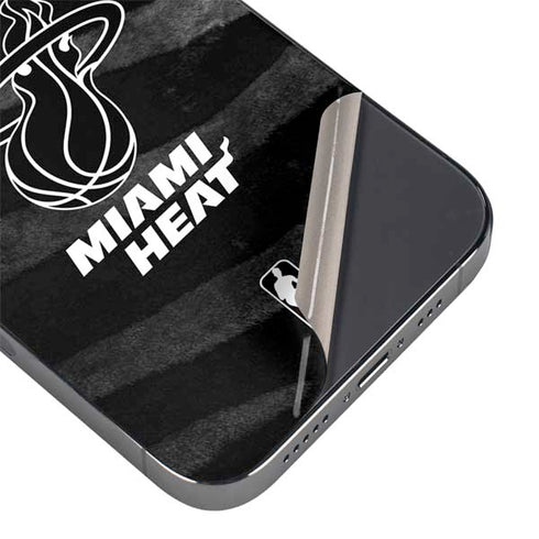 NBA Miami Heat Black Animal Print iPhone 16e Skin