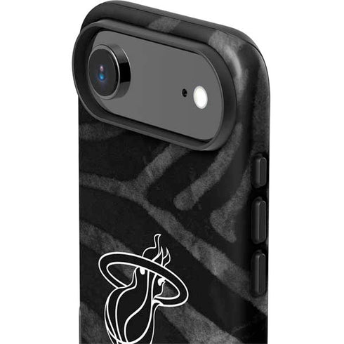 NBA Miami Heat Black Animal Print iPhone 17 Air Impact Case