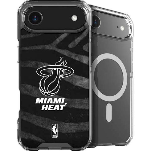 NBA Miami Heat Black Animal Print iPhone 17 Air MagSafe Case