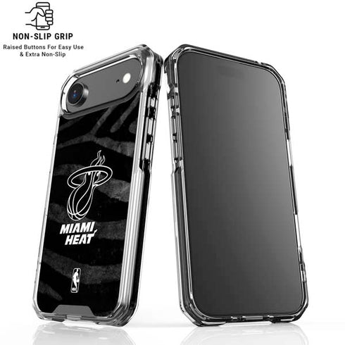 NBA Miami Heat Black Animal Print iPhone 17 Air MagSafe Case