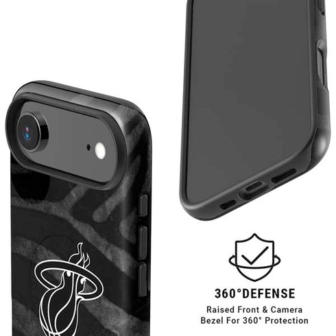 NBA Miami Heat Black Animal Print iPhone 17 Air Magsafe Impact Case