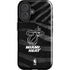 NBA Miami Heat Black Animal Print iPhone 17 Impact Case