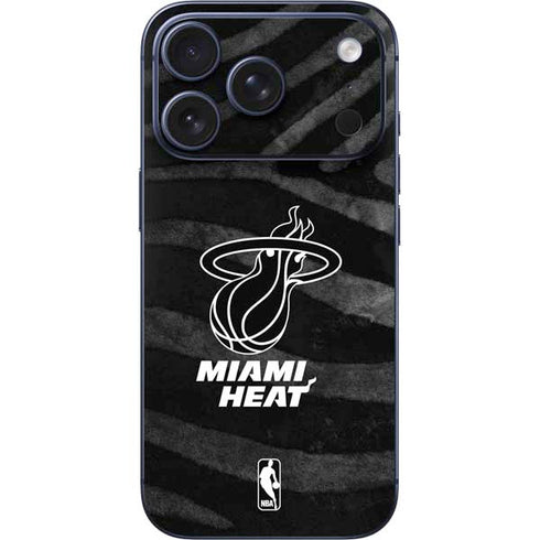 NBA Miami Heat Black Animal Print iPhone 17 Pro Max Skin