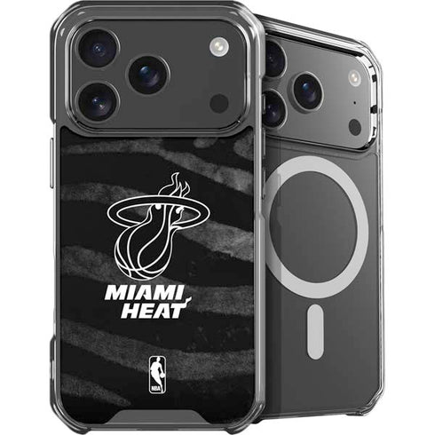 NBA Miami Heat Black Animal Print iPhone 18 Pro Max MagSafe Case