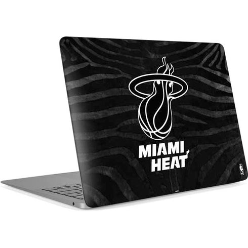 NBA Miami Heat Black Animal Print Apple MacBook Air Skin