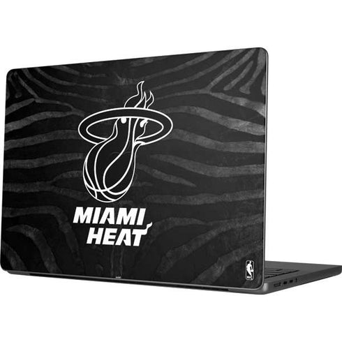 NBA Miami Heat Black Animal Print Apple MacBook Pro 14-inch Skin