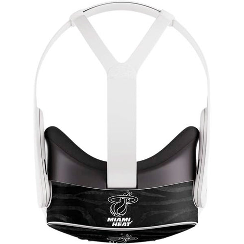 NBA Miami Heat Black Animal Print Meta Quest 3S Skin
