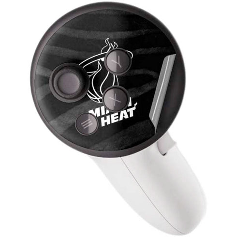 NBA Miami Heat Black Animal Print Meta Quest 3S Skin
