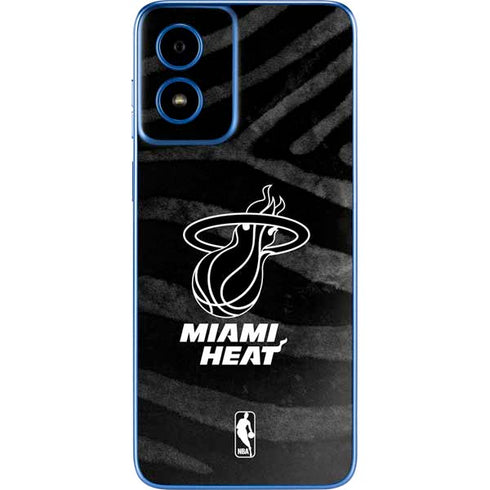 NBA Miami Heat Black Animal Print Moto G Play 4G (2024) Skin