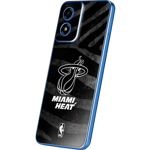 NBA Miami Heat Black Animal Print Moto G Play 4G (2024) Skin