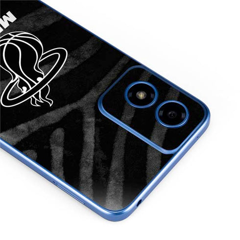 NBA Miami Heat Black Animal Print Moto G Play 4G (2024) Skin