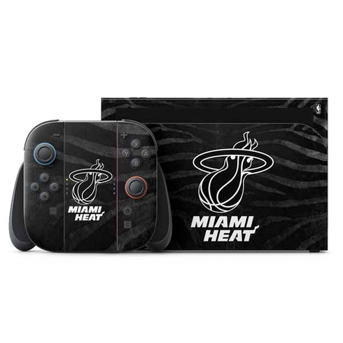 NBA Miami Heat Black Animal Print Nintendo Skins