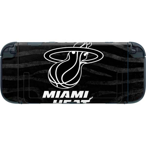 NBA Miami Heat Black Animal Print Nintendo Switch 2 (2025) with Joy-Con Skin