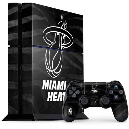 NBA Miami Heat Black Animal Print PlayStation PS4 Skins