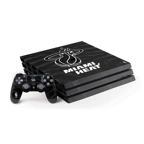 NBA Miami Heat Black Animal Print PlayStation PS4 Skins