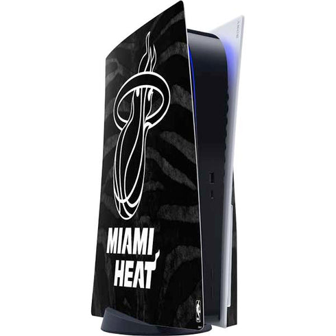 NBA Miami Heat Black Animal Print PlayStation PS5 Skins