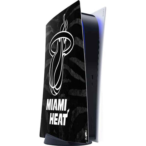 NBA Miami Heat Black Animal Print PlayStation PS5 Skins