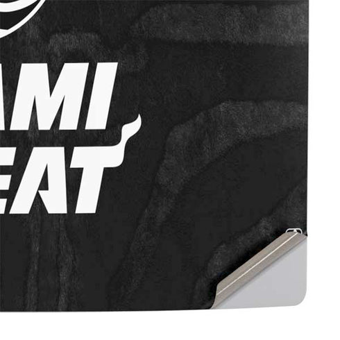 NBA Miami Heat Black Animal Print PS5 Pro Console Skin