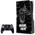 NBA Miami Heat Black Animal Print PS5 Pro Disk Bundle Skin