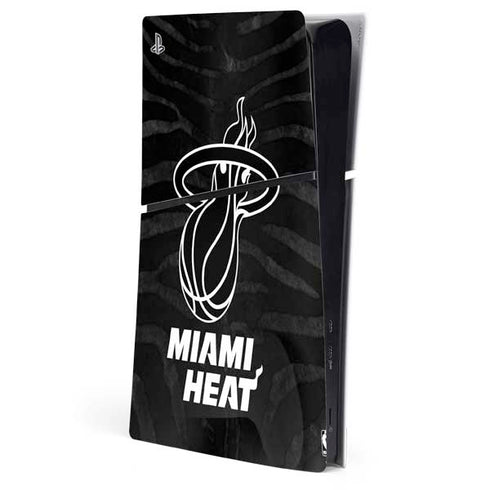 NBA Miami Heat Black Animal Print PlayStation PS5 Skins