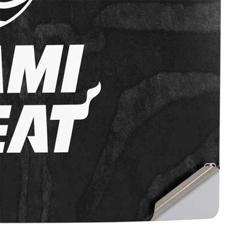 NBA Miami Heat Black Animal Print PS5 Slim Digital Edition Console Skin