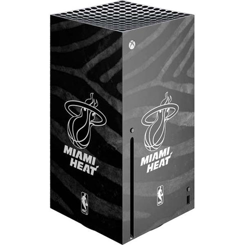 NBA Miami Heat Black Animal Print Xbox Series X Skins