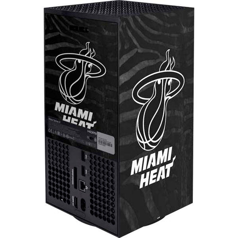 NBA Miami Heat Black Animal Print XBox Series X Digital Edition Bundle Skin