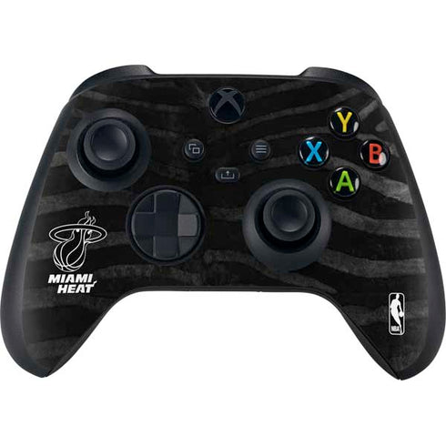 NBA Miami Heat Black Animal Print XBox Series X Digital Edition Bundle Skin