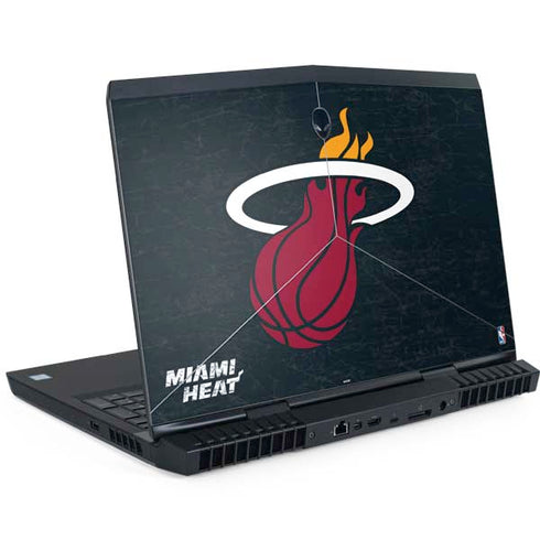 NBA Miami Heat Black Partial Logo Dell Alienware Skin
