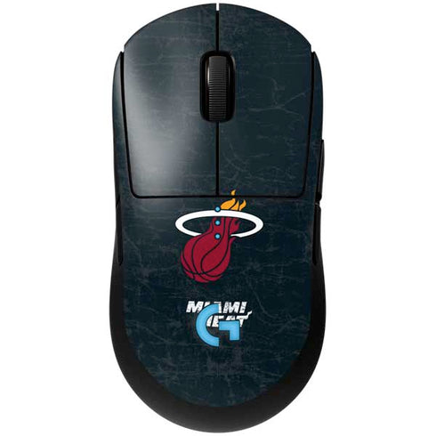 NBA Miami Heat Black Partial Logo G Pro Wireless Gaming Mouse Skin
