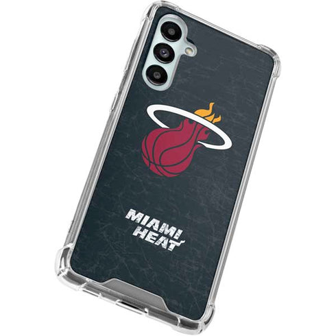 NBA Miami Heat Black Partial Logo Galaxy A16 5G Clear Case