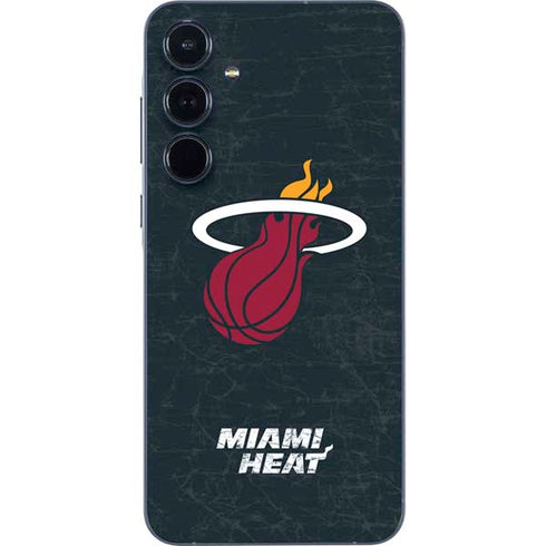 NBA Miami Heat Black Partial Logo Galaxy A36 5G Skin