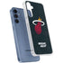 NBA Miami Heat Black Partial Logo Galaxy A55 5G Clear Case