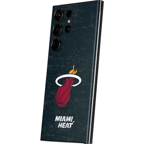 NBA Miami Heat Black Partial Logo Galaxy Skins