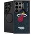 NBA Miami Heat Black Partial Logo Galaxy S25 Ultra Kickstand Case