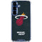 NBA Miami Heat Black Partial Logo Galaxy S25 Clear Case