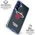 NBA Miami Heat Black Partial Logo Galaxy S25 Plus Clear Case