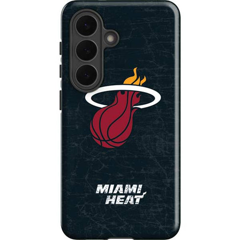 NBA Miami Heat Black Partial Logo Galaxy S26 Plus Impact Case
